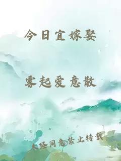 今日宜嫁娶